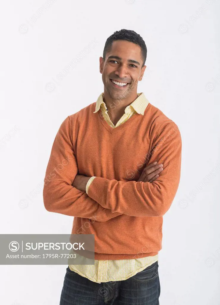 Portrait of smiling man, studio shot