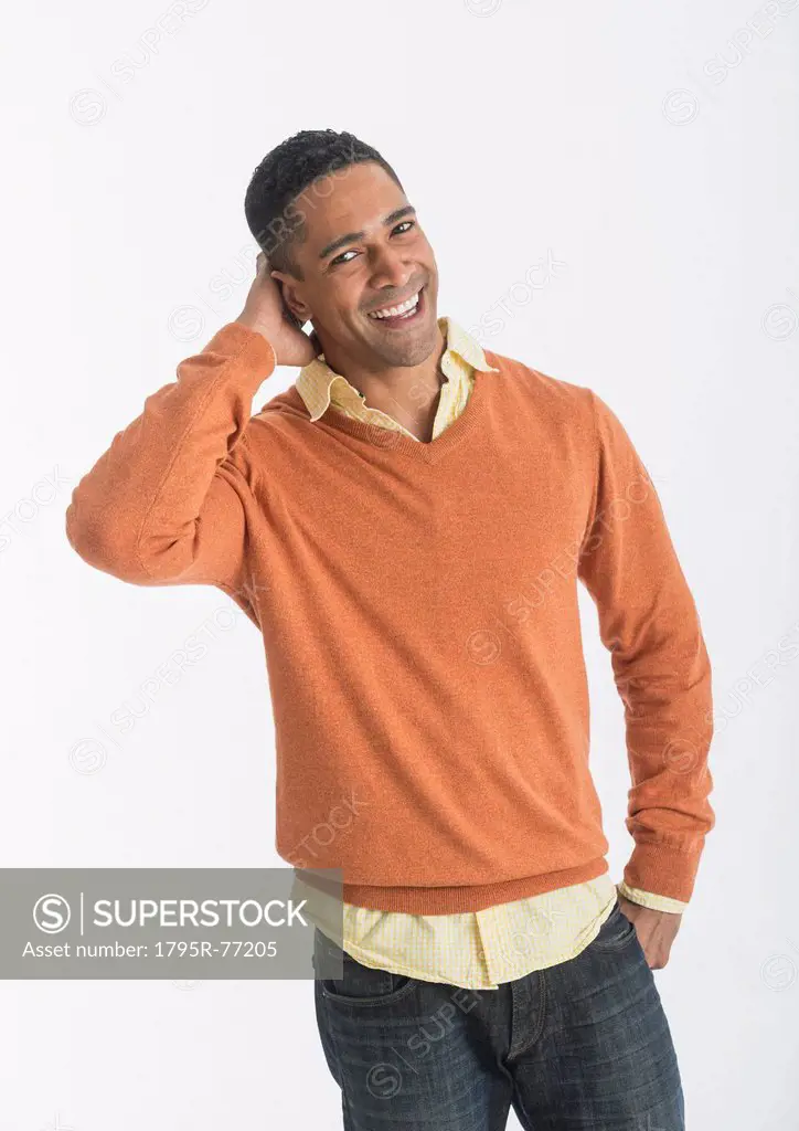Portrait of smiling man, studio shot