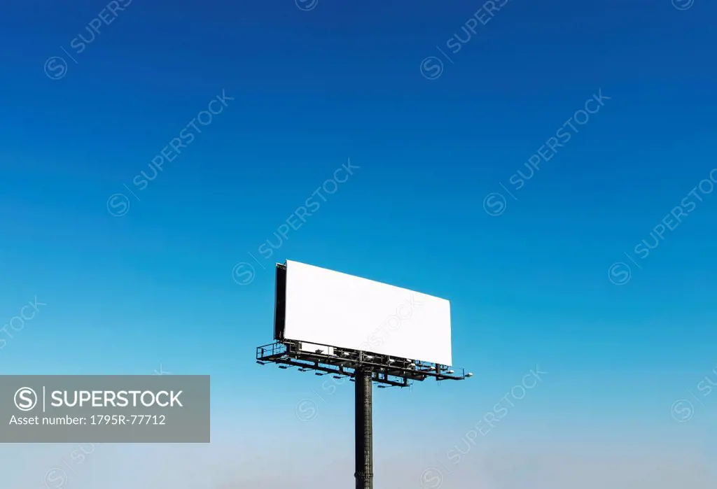 Billboard under blue sky