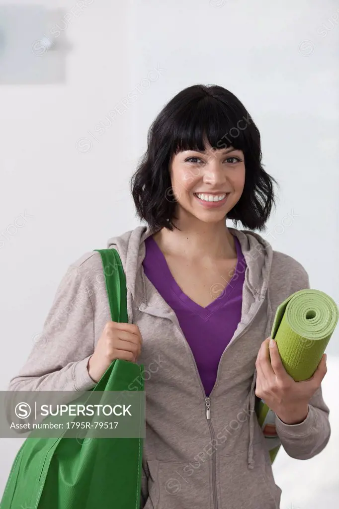 Portrait of young woman going for fitness