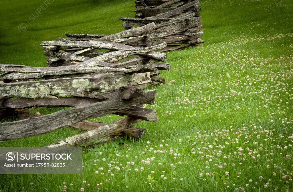 Weaverville, Old wooden fence near Zebulon Baird Vance birthplace