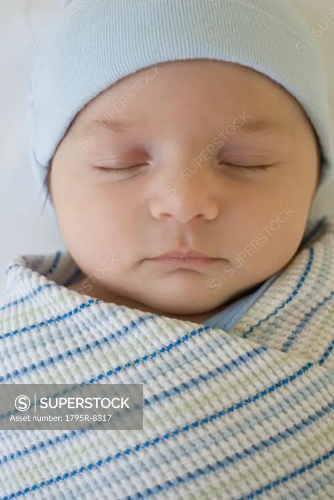 Close-up of sleeping baby