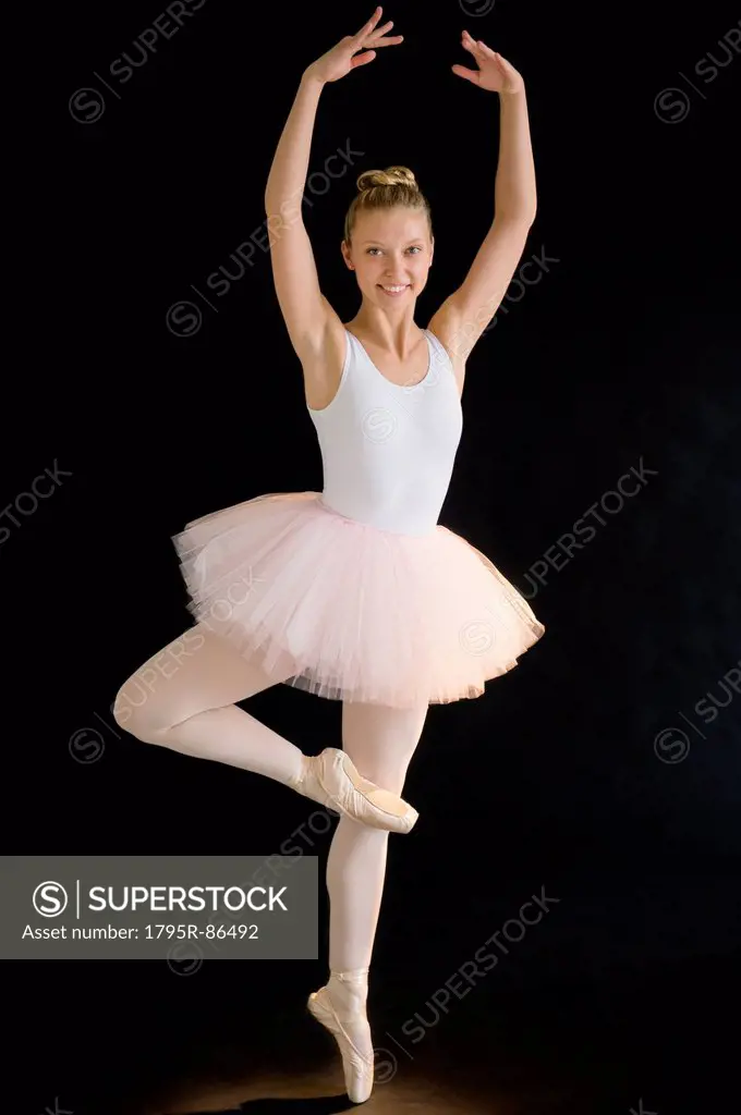 Teenage (16-17) ballerina on stage