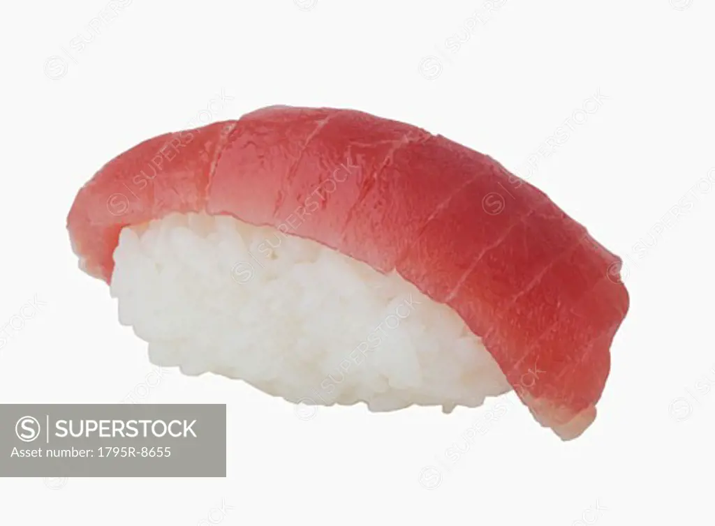 Close-up of tuna sushi