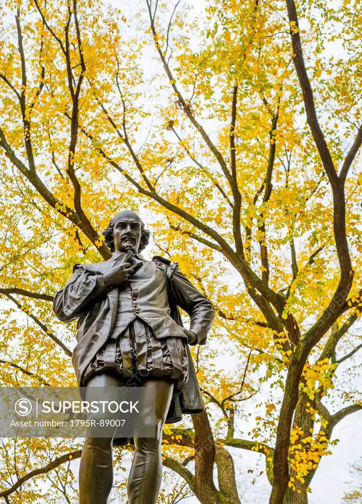 William Shakespeare statue in Central Park