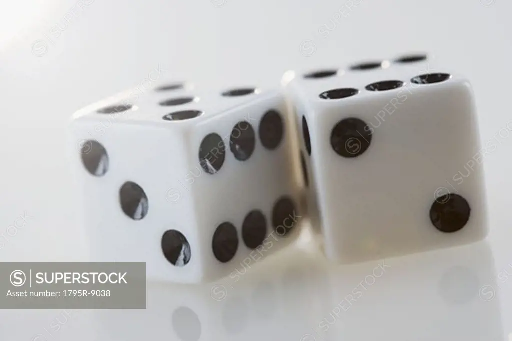 Still life of a pair of dice