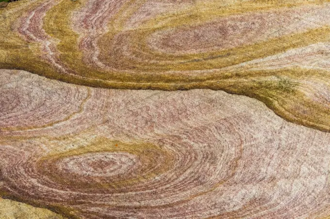 Australia, New South Wales, Blue Mountains National Park, Close-up of texture and patterns of sandstone rocks