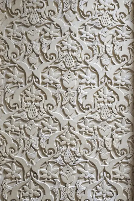 Portugal, Sintra, Relief detail in Monseratte Palace