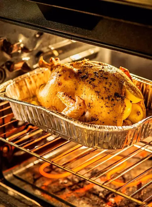Turkey in oven