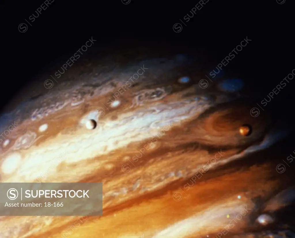 Jupiter planet viewed from Voyager