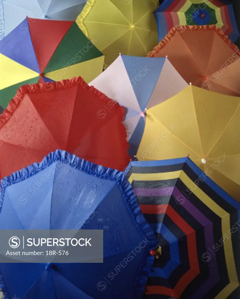 Array of umbrellas