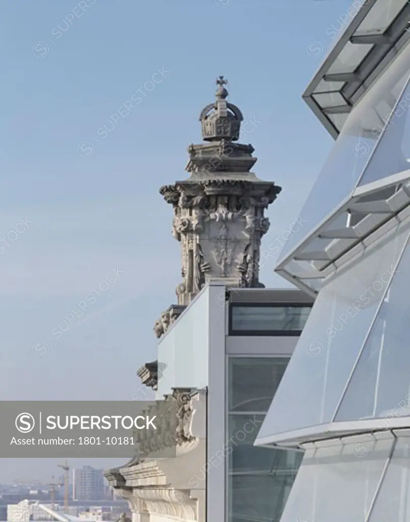 REICHSTAG, BERLIN, GERMANY, DOME AND STONEWORK DETAIL - DAYLIGHT, FOSTER AND PARTNERS