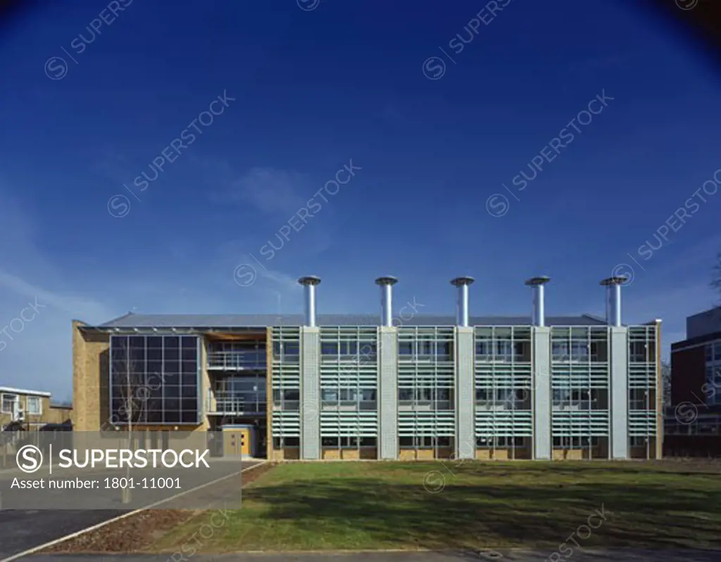 BUILDING RESEARCH ESTABLISHMENT, GARSTON, WATFORD, HERTFORDSHIRE, UNITED KINGDOM, SQUARE ON CONTEXTUAL EXTERIOR, FEILDEN CLEGG ARCHITECTS