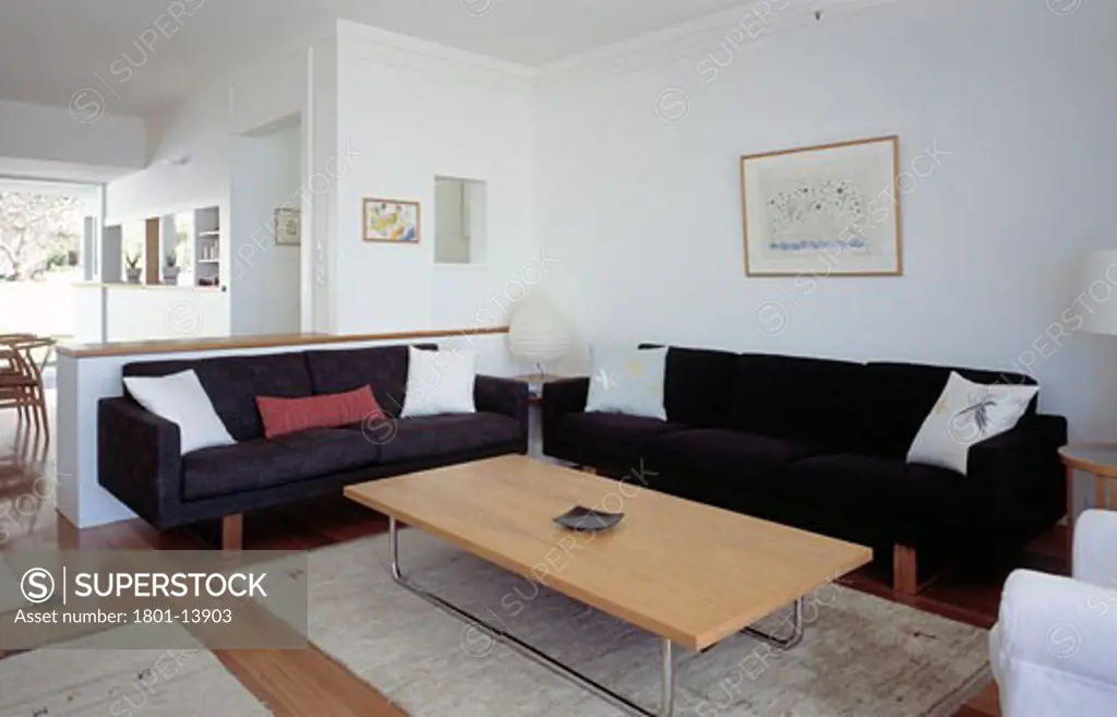 PRIVATE HOUSE, DOVER HEIGHTS, SYDNEY, NEW SOUTH WALES, AUSTRALIA, LIVING ROOM, HARRY LEVINE ARCHITECT
