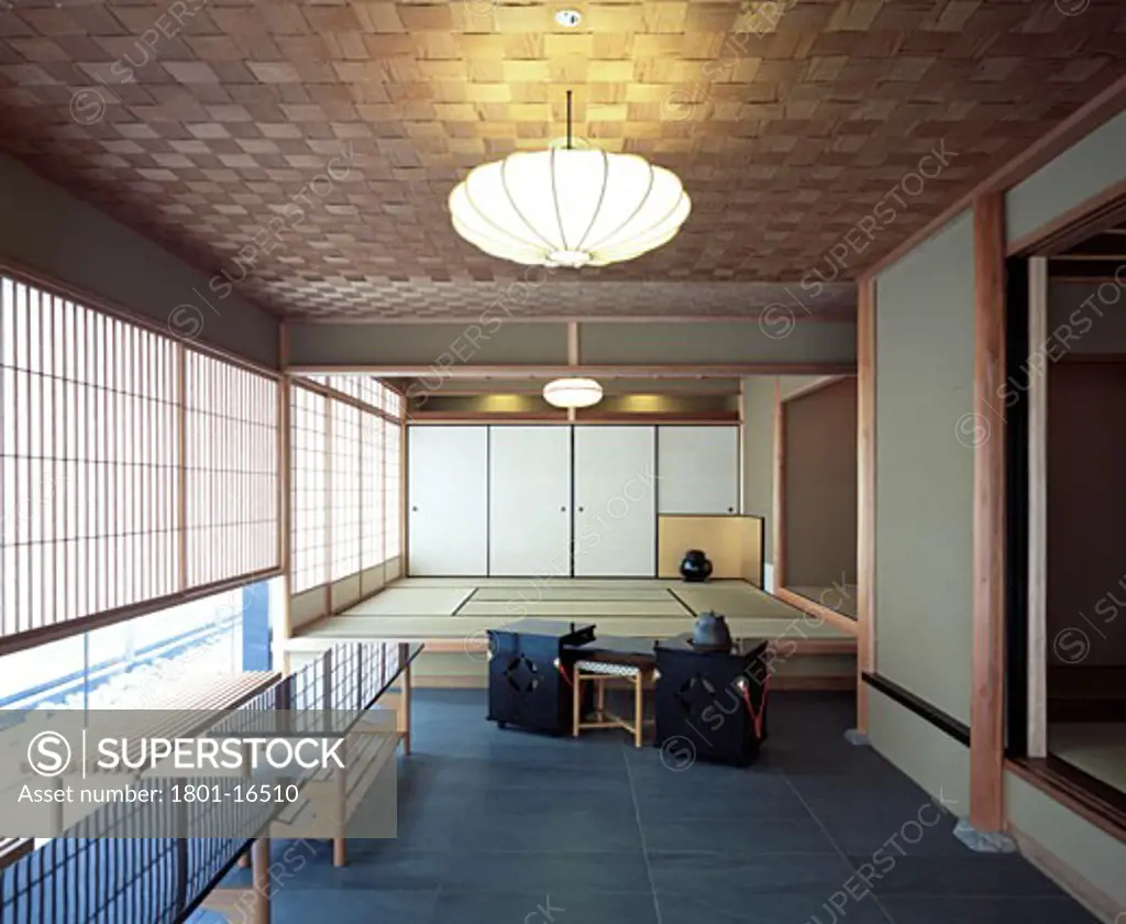 SUNTORY MUSEUM OF ART, TOKYO MID TOWN, TOKYO, JAPAN, TRADITIONAL JAPANESE ROOM ON TOP FLOOR, KENGO KUMA & ASSOCIATES