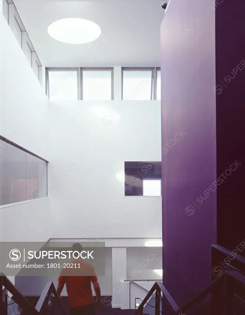 BEAULEJOUR SPORTS CENTRE, GUERNSEY, UNITED KINGDOM, STAIR AND LIFT SHAFT, ORMS