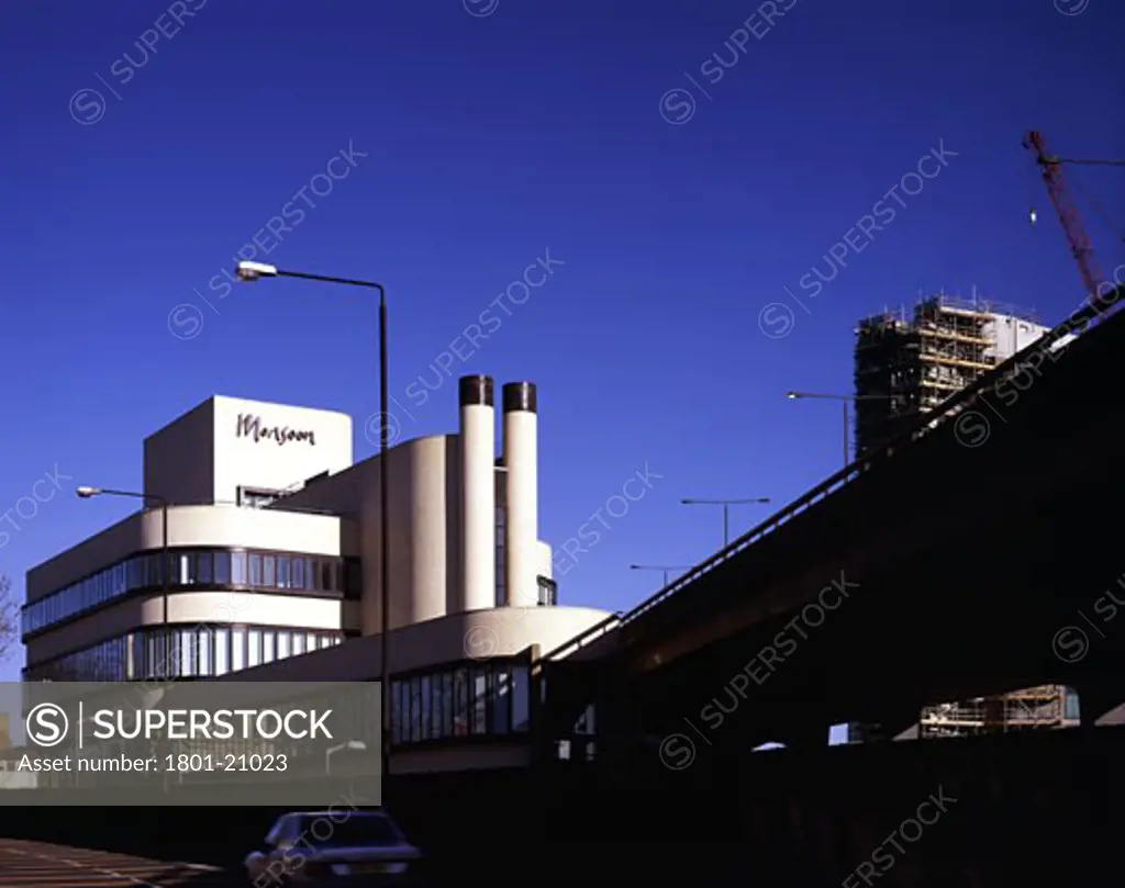 MONSOON BUILDING, PADDINGTON, LONDON, W1 OXFORD STREET, UNITED KINGDOM, DETAIL OF WEST ELEVATION, PAUL HAMILTON (1969)