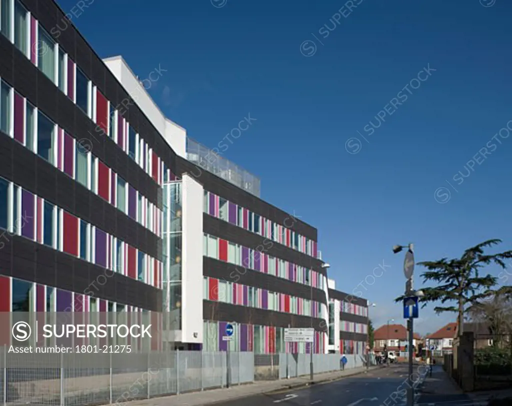 HEART OF HOUNSLOW - CENTRE FOR HEALTH, 92 BATH ROAD, HOUNSLOW, MIDDLESEX, UNITED KINGDOM, EAST ELEVATION TO STREET, PENOYRE AND PRASAD