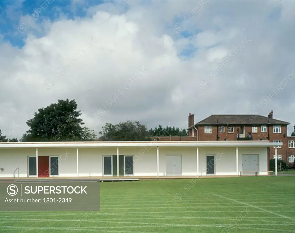 ARNOLD HOUSE SCHOOL ACTIVITY CENTRE, CANONS PARK, EDGEWARE, LONDON, UNITED KINGDOM, WEST END SOUTH ELEVATION, ALLIES AND MORRISON