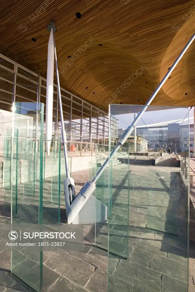 NATIONAL ASSEMBLY OF WALES, CARDIFF BAY, CARDIFF, UNITED KINGDOM, ENTRANCE, ROGERS STIRK HARBOUR + PARTNERS