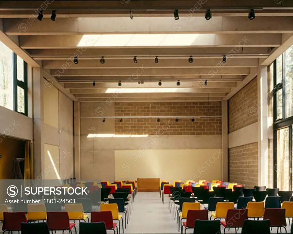 BUILDING AT CASS SCULPTURE FOUNDATION, GOODWOOD, WEST SUSSEX, UNITED KINGDOM, LECTURE HALL, STUDIO DOWNIE