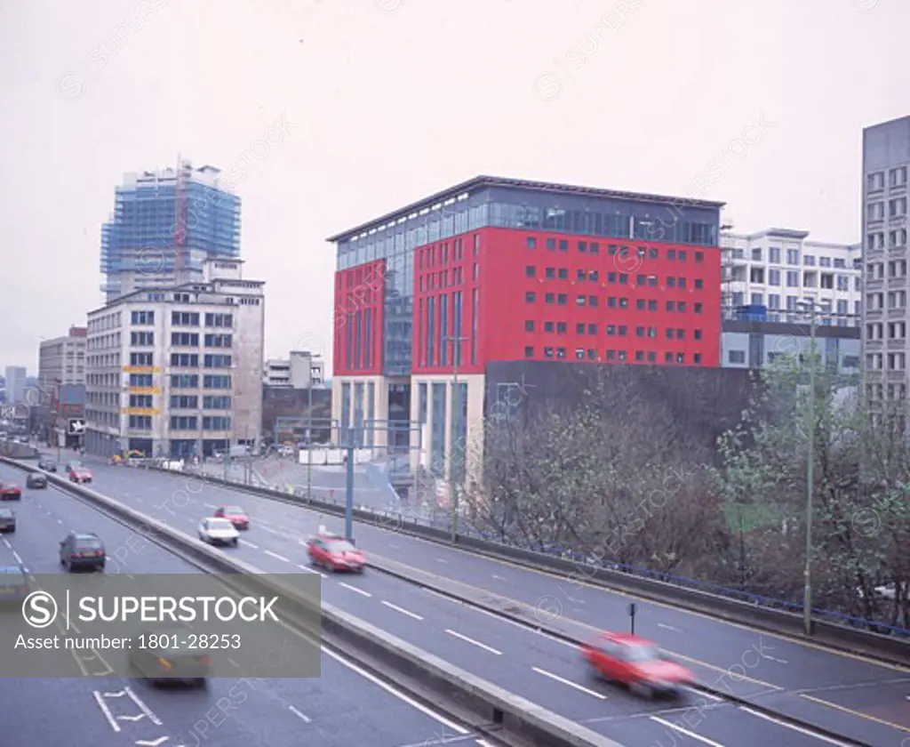 THE MAILBOX, CITY CENTRE, BIRMINGHAM, WEST MIDLANDS, UNITED KINGDOM, GENERAL VIEW ACROSS ROAD, ARCHITECT UNKNOWN