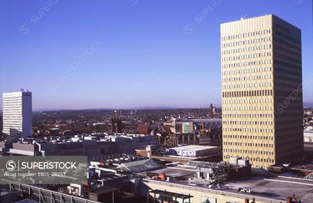 MANCHESTER SKYLINE, MANCHESTER, UNITED KINGDOM, PANORAMA OVER MANCHESTER, ARCHITECT UNKNOWN
