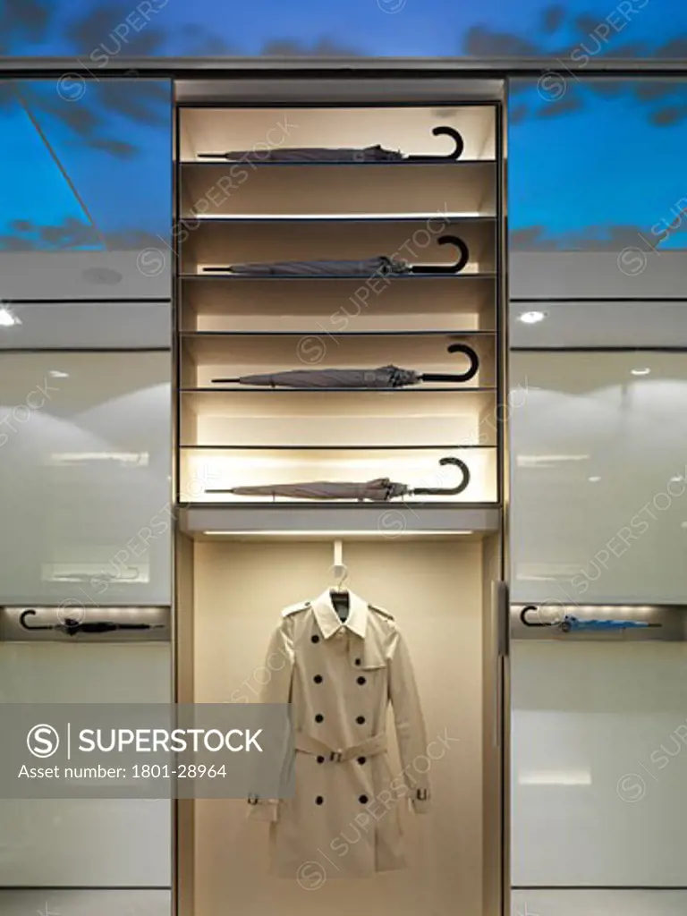 BURBERRY, ROME, ITALY, BROLY AND COAT DISPLAY, VIRGILE AND STONE ASSOCIATES LTD