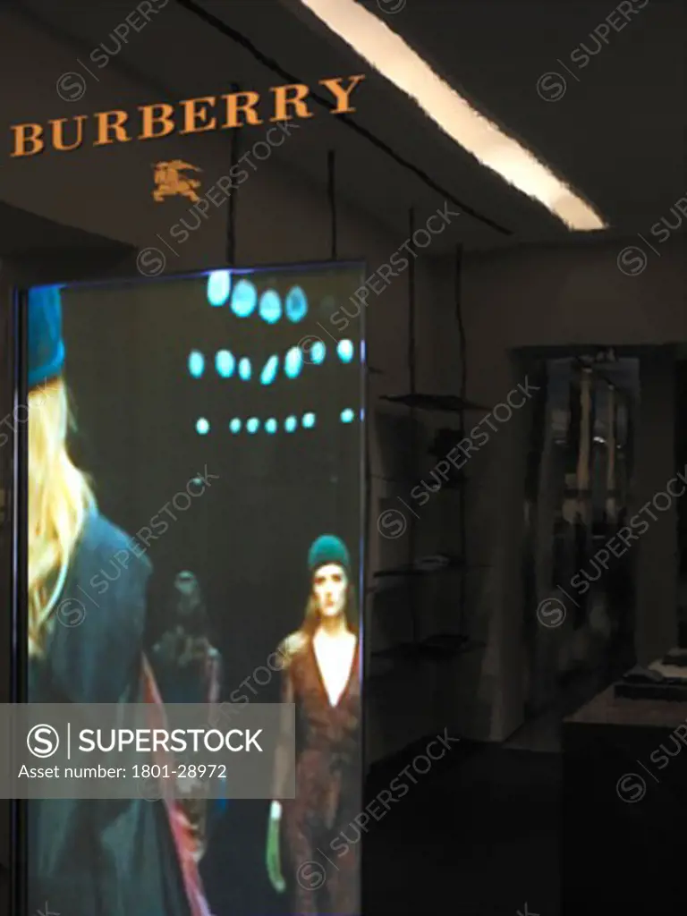 BURBERRY, ROME, ITALY, VIDEO AND BLACK REFLECTIONS, VIRGILE AND STONE ASSOCIATES LTD