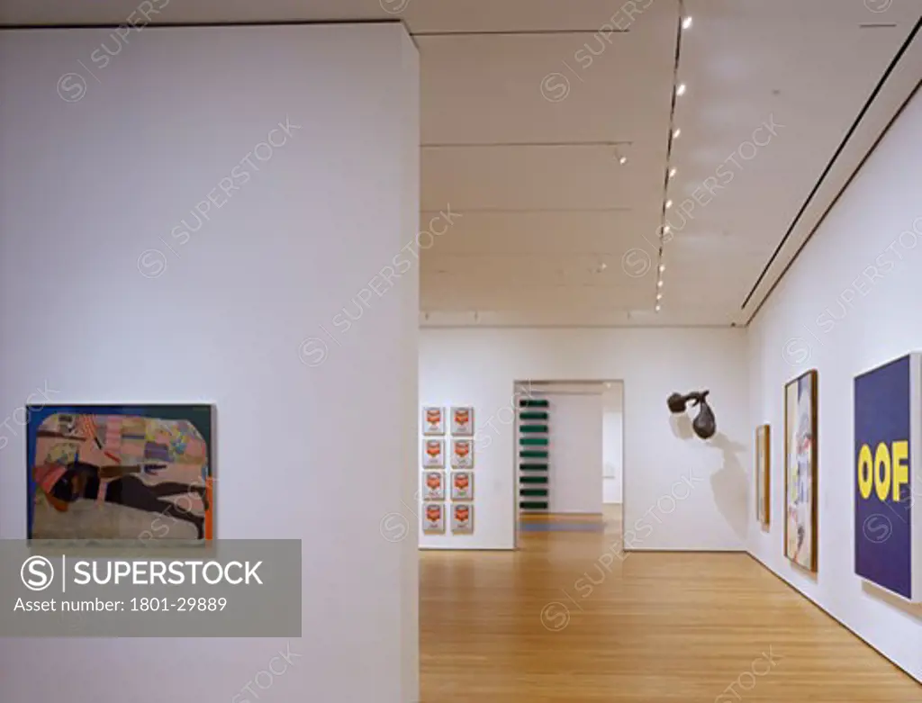 MUSEUM OF MODERN ART, 53RD STREET, NEW YORK, NEW YORK, UNITED STATES, 3RD FLOOR GALLERY ART, YOSHIO TANIGUCHI AND ASSOCIATES