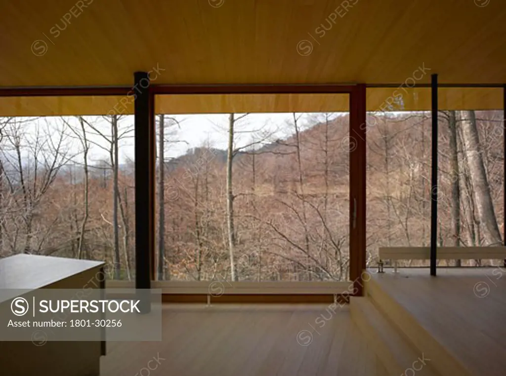 House crane interior views., House Crane, Karuizawa, Nagano, Japan, Atelier Bow-Wow