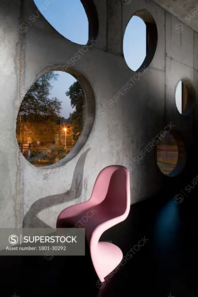 The stephen lawrence centre vitra chair and oval window design., the Stephen Lawrence Centre, 39 Brookmill Road, London, SE8 Deptford, United Kingdom, Adjaye Associates