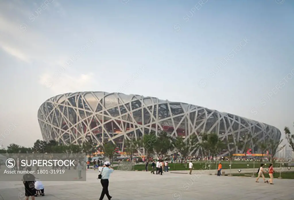 Beijing national stadium birds nest stadium., Beijing National Stadium Birds Nest, Beijing, China, Herzog & De Meuron