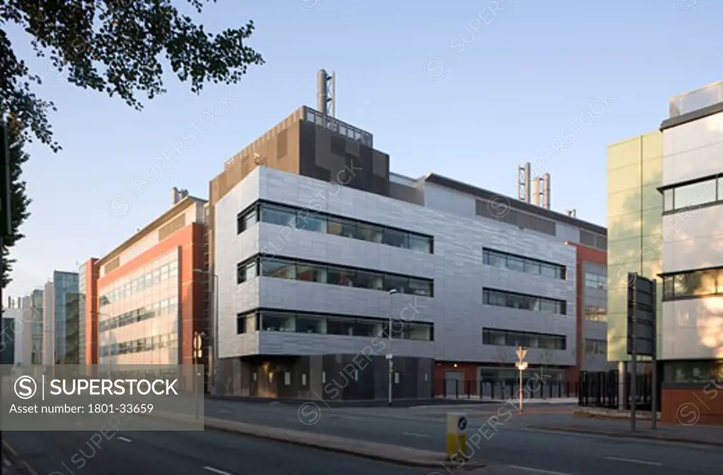 Michael smith building early morning exterior., Michael Smith Building, Upper Brook Street, Manchester, Greater Manchester, United Kingdom, Sheppard Robson