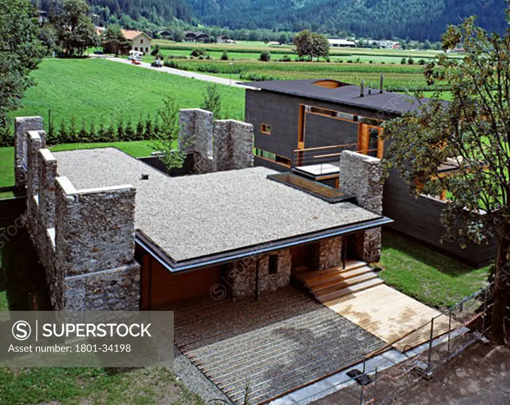 House M backside view., House M., Bolzano, Sudtirol, Italy, Wolfgang Lukas Hainz