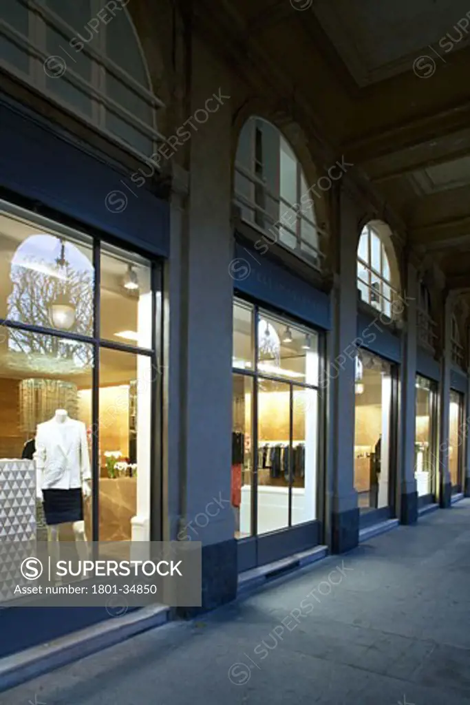 Stella McCartney Store, Paris, France, Angus Pond Architects, Stella McCartney store storefront.