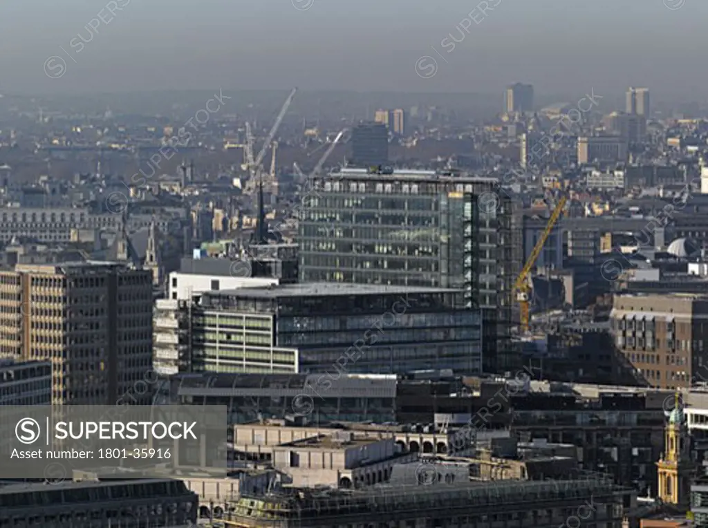 New Street Square, London, United Kingdom, Bennetts Associates, New street square office development exterior view.