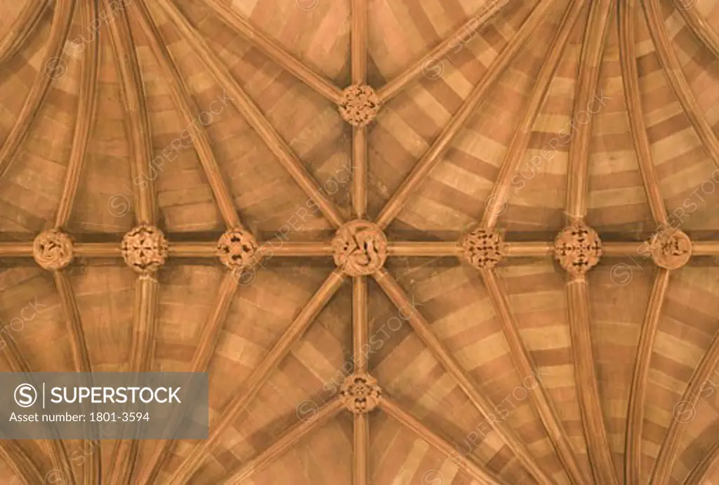 JOHN RYLANDS LIBRARY, 150 DEANSGATE, MANCHESTER, UNITED KINGDOM, CEILING BOSSES, AUSTIN-SMITH: LORD