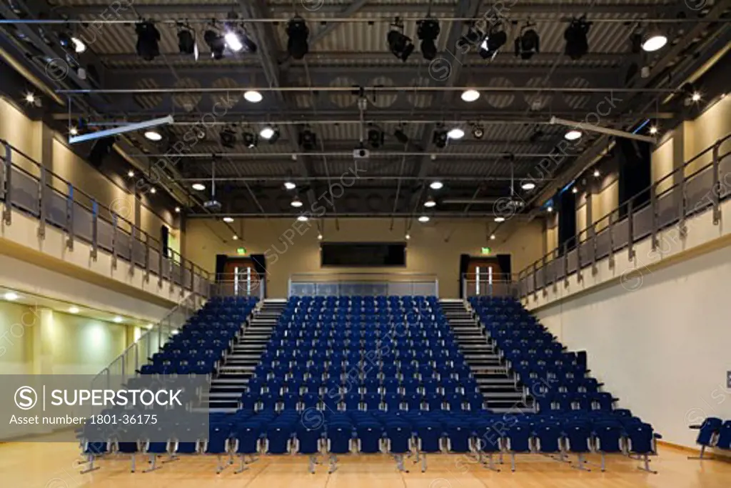 Walsall Academy, Birmingham, United Kingdom, Barnsley Hewett and Mallinson, Walsall academy concourse next to multi-purpose hall.