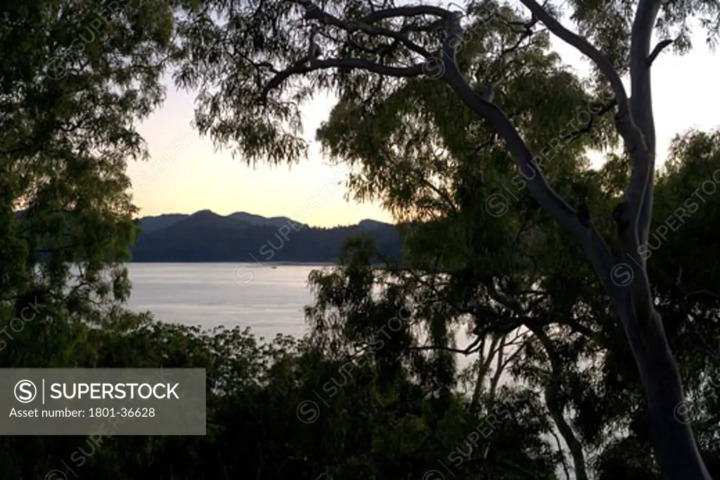 Qualia Resort, Hamilton Island, Australia, Chris Beckingham, Qualia resort. View through filtered trees..