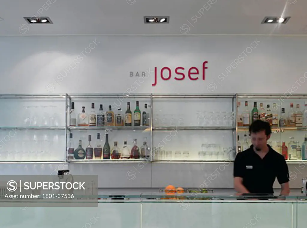 Hotel Josef, Prague, Czech Republic, Eva Jiricna, Hotel josef detai of bar.