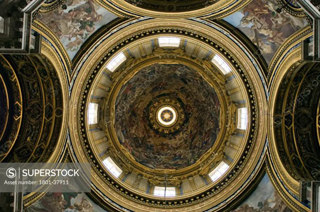 Sant'agnese in Agone, Rome, Italy, Francesco Borromini, St. Agnes in agone rome ceiling.