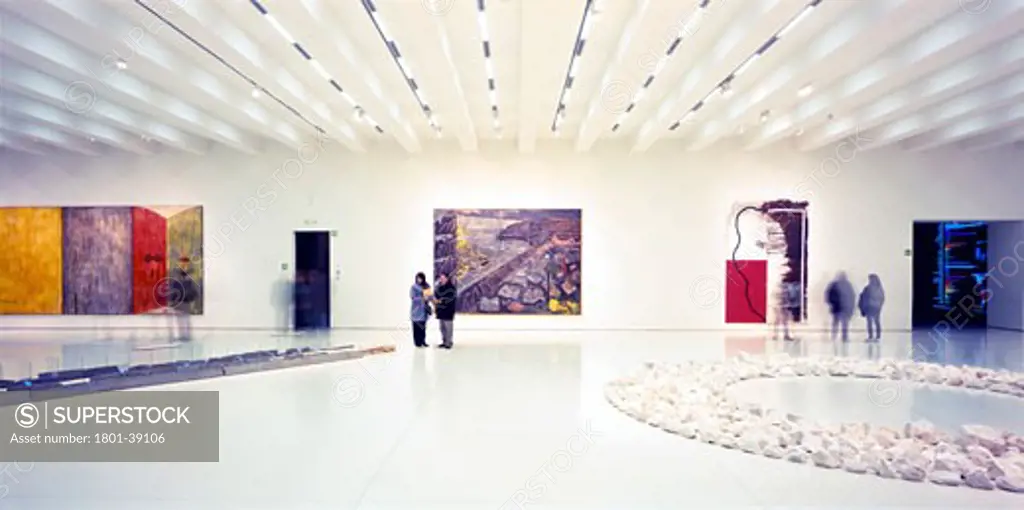 Caixa Forum Madrid, Madrid, Spain, Herzog & De Meuron, Caixa forum madrid exhibition room.