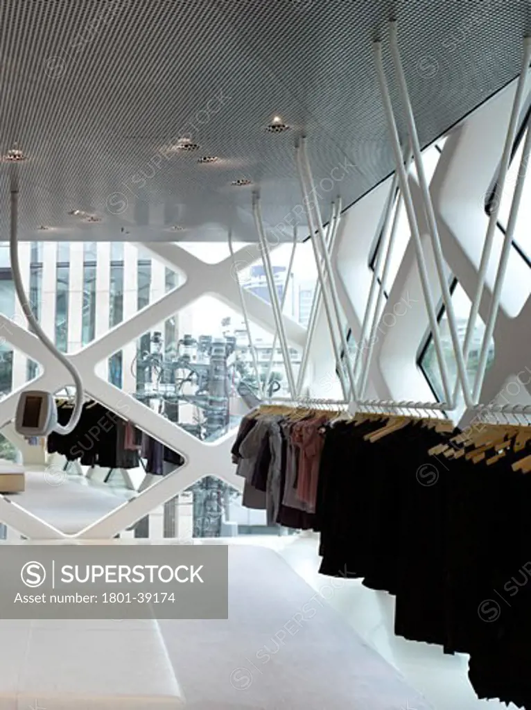 Prada Store, Tokyo, Japan, Herzog & De Meuron, Prada store tokyo top floor.