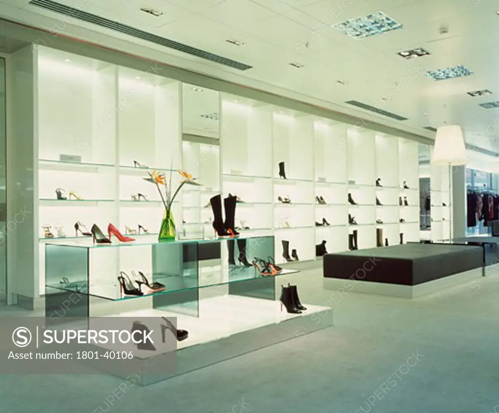 Harvey Nichols, Manchester, United Kingdom, Four IV Design, Harvey nichols womens shoe department.