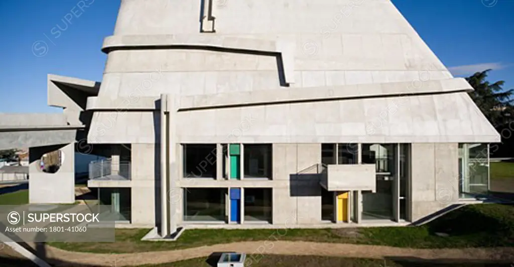Eglise Saint-Pierre, Firminy-Vert, France, Le Corbusier // Jose Oubrerie Architects, Eglise saint-pierre south elevation.