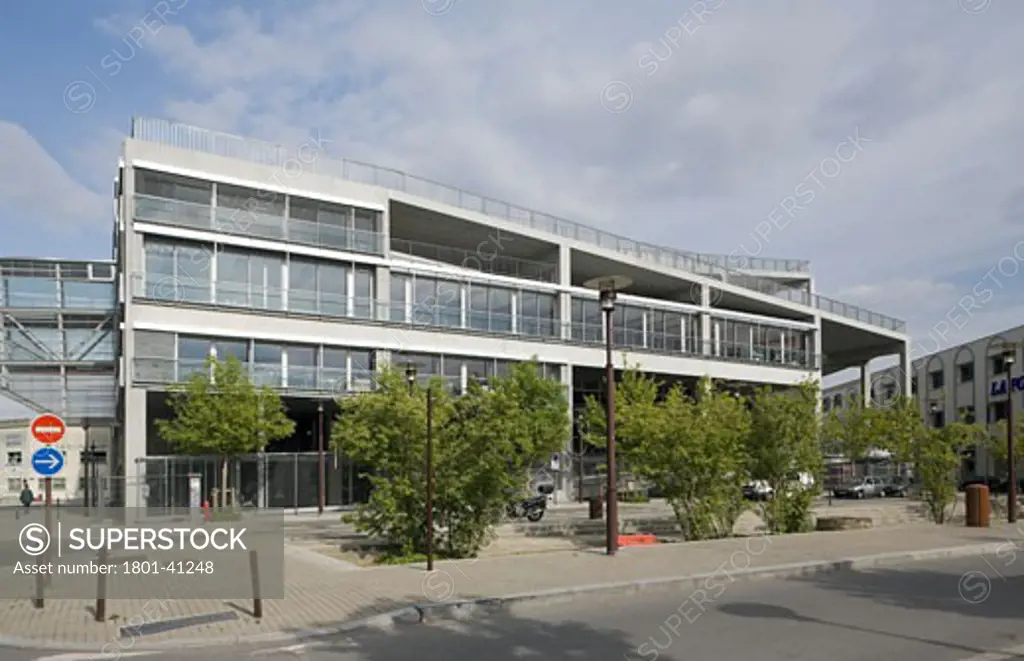 Nantes School of Architcture, Nantes, France, Lacaton and Vassal, Nantes school of architecture front elevation.