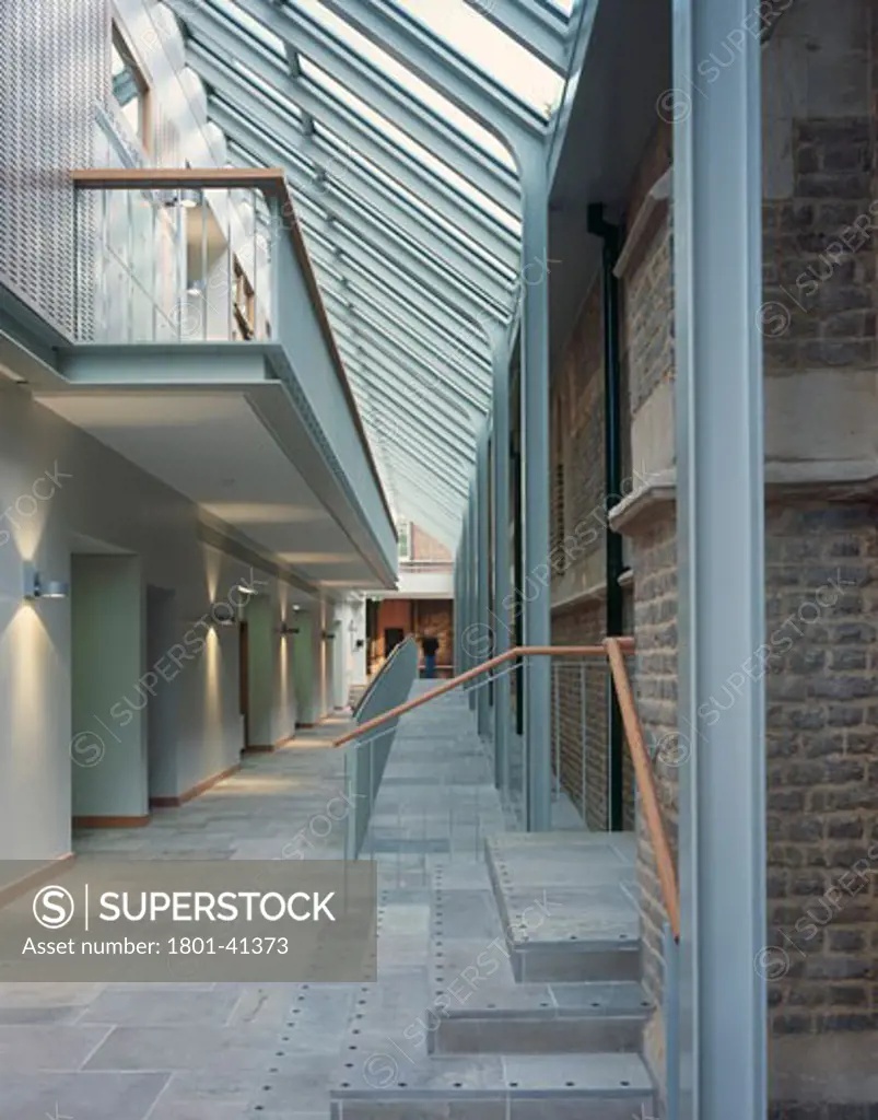 The Rudland Music School - Godolphin and Latymer School, London, United Kingdom, The Manser Practice, The rudland music school godolphin and latymer school atrium and gallery from the west.