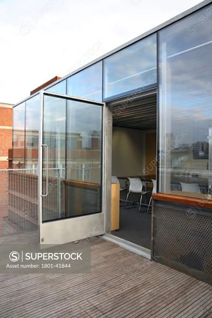 Jerwood Space, London, United Kingdom, Munkenbeck and Marshall, Jerwood space; corten-clad dedicated rehearsal space on the roof.