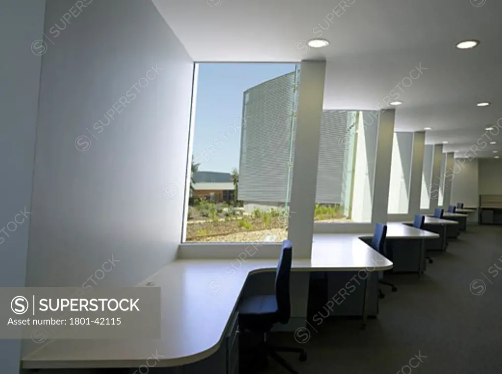 Bernie Banton Centre, Sydney, Australia, McConnell Smith and Johnson, Bernie banton centre. Window apertures and desk spaces..